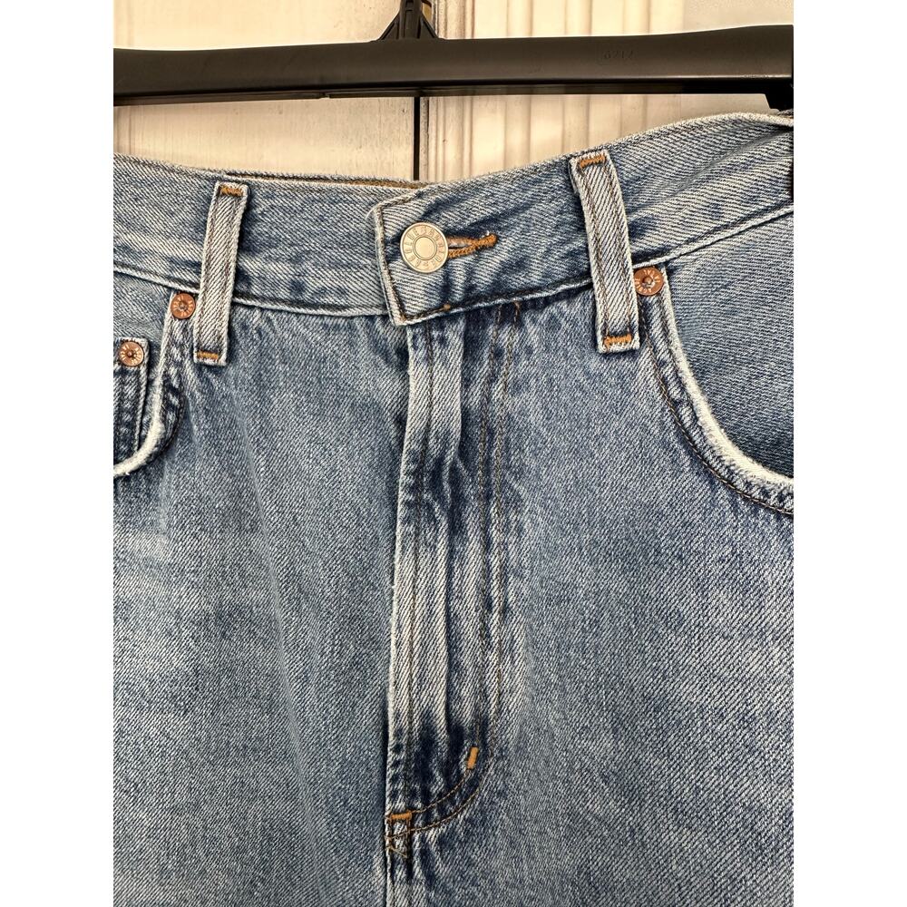 AGOLDE Valeria Jean Sz 28 Baggy Oversized Distressed Hem Denim Wide Leg - Picture 3 of 9
